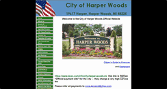 Desktop Screenshot of harperwoodscity.org
