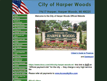 Tablet Screenshot of harperwoodscity.org
